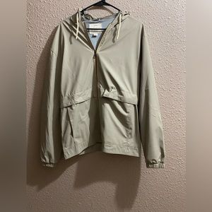 Beige, windbreaker jacket